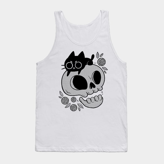 Skull Kitten Tank Top by TaylorRoss1